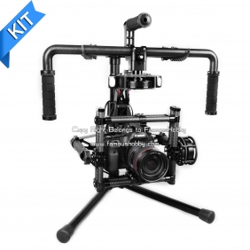 Wholesale KIT BG003-Pro Famoushobby DSLR 3-axis Brushless Gimbal KIT/Canon 5D handle camera gimbal dslr/Camera Mount / camera steablizer/han