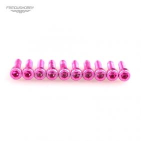 Wholesale 7075 Pink M3X6MM  Aluminum Socket Bolts,cap head aluminum screws for RC Drone / Quadcopters,50pcs/lot